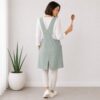 Cross Back Linen Apron Made in South Africa Sage green colour