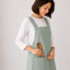 Cross Back Linen Apron Made in South Africa Sage green colour