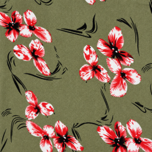 Olive and Coral Poppy
