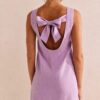 Back Bow Linen Dress South Africa