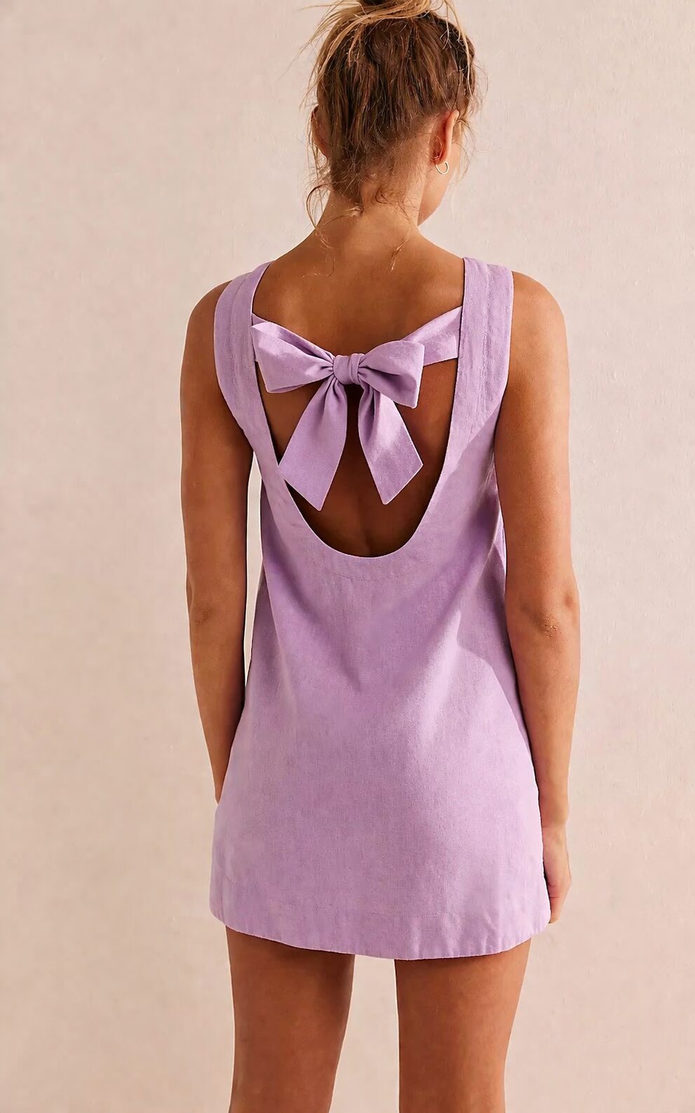 Back Bow Linen Dress South Africa