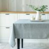 Neutral linen table cloth made in South Africa