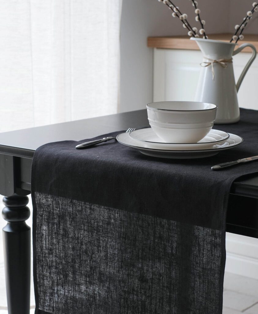 Square Linen Table Runners available in all sizes