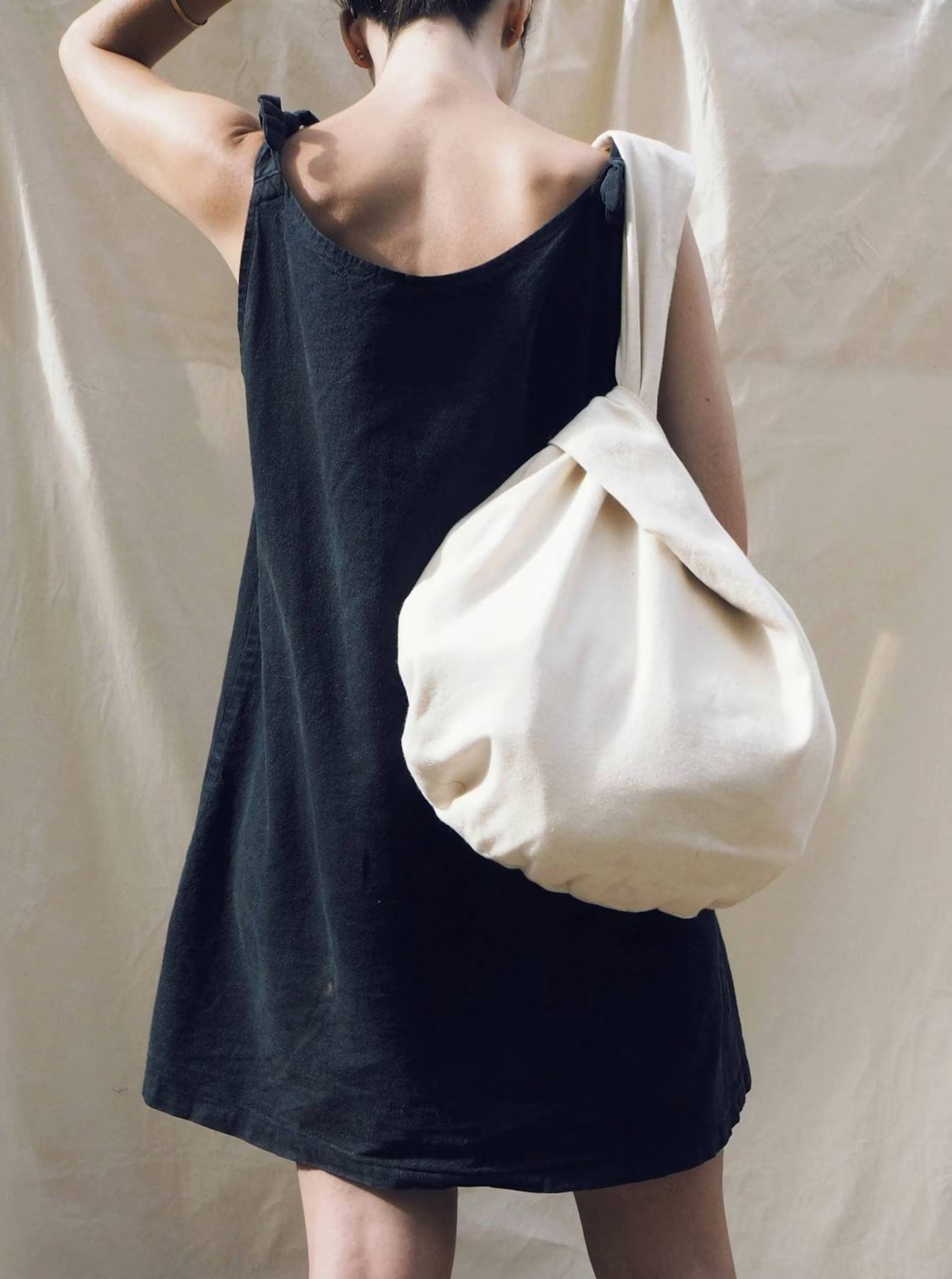 Linen Japanese Knot Bag Made in South Africa