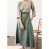 Linen Maxi Skirt with Side Tie