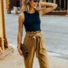 Linen Paperbag Pants Made in South Africa