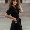 Linen wrap dress