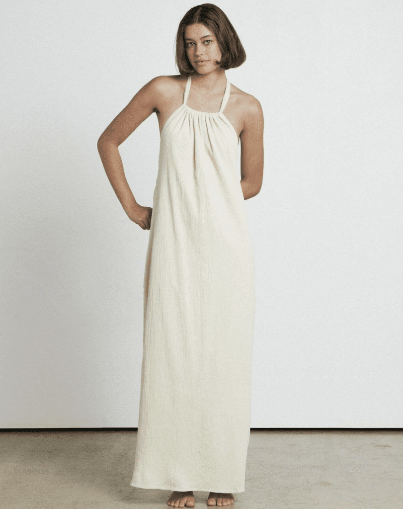 Linen Bare Maxi Dress