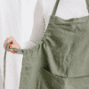 Adjustable Strap Linen Apron Made In South Africa Green