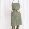 Adjustable Strap Linen Apron Made In South Africa Green