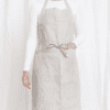 Adjustable Strap Linen Apron Made In South Africa Oatmeal