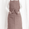 Adjustable Strap Linen Apron Made In South Africa brown