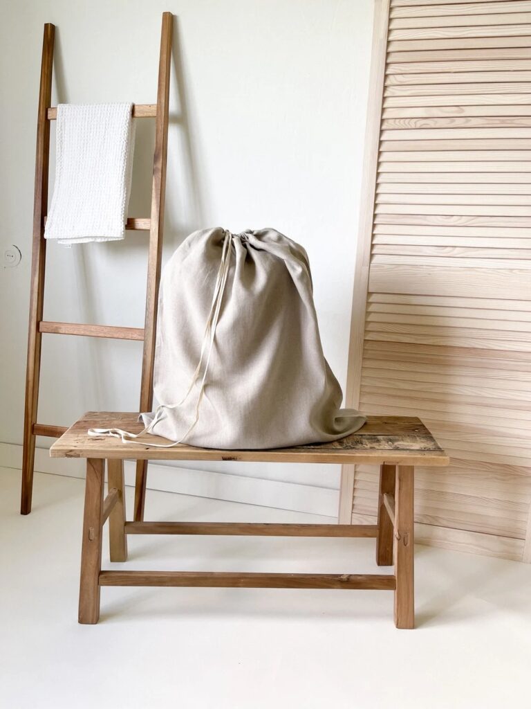 XL Linen Laundry Bag
