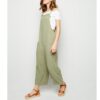 Linen Knot overall romper