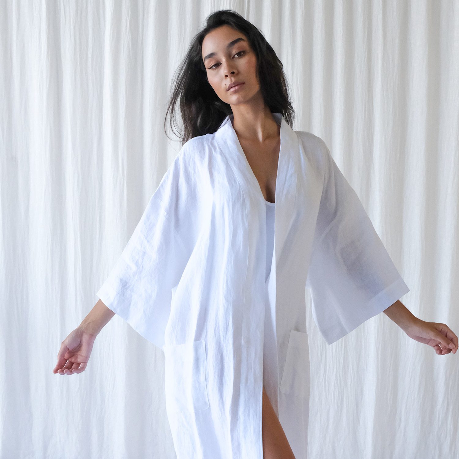 Kimono Robe White Made in South Africa