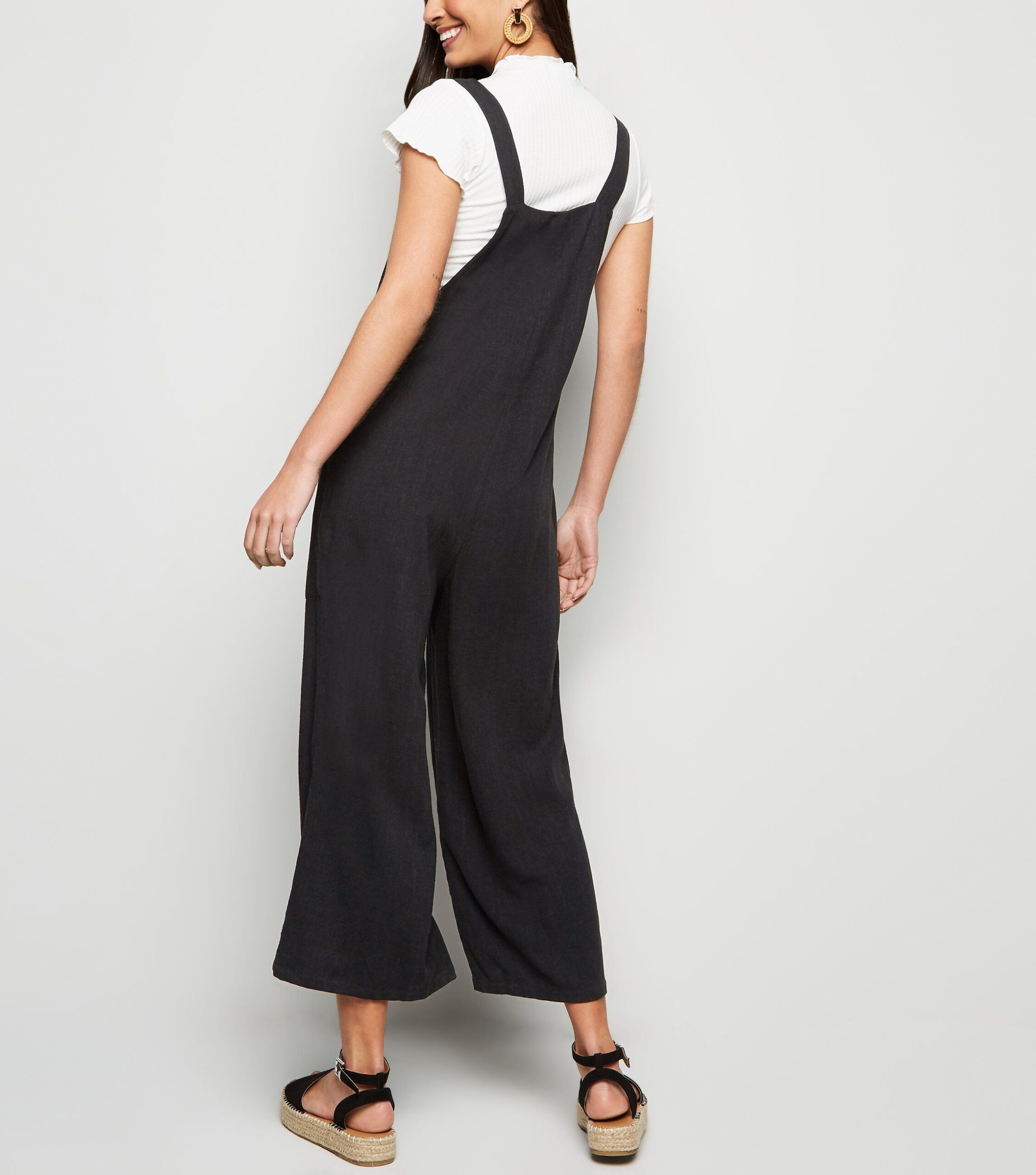 Linen Adjustable Overall Jumpsuit