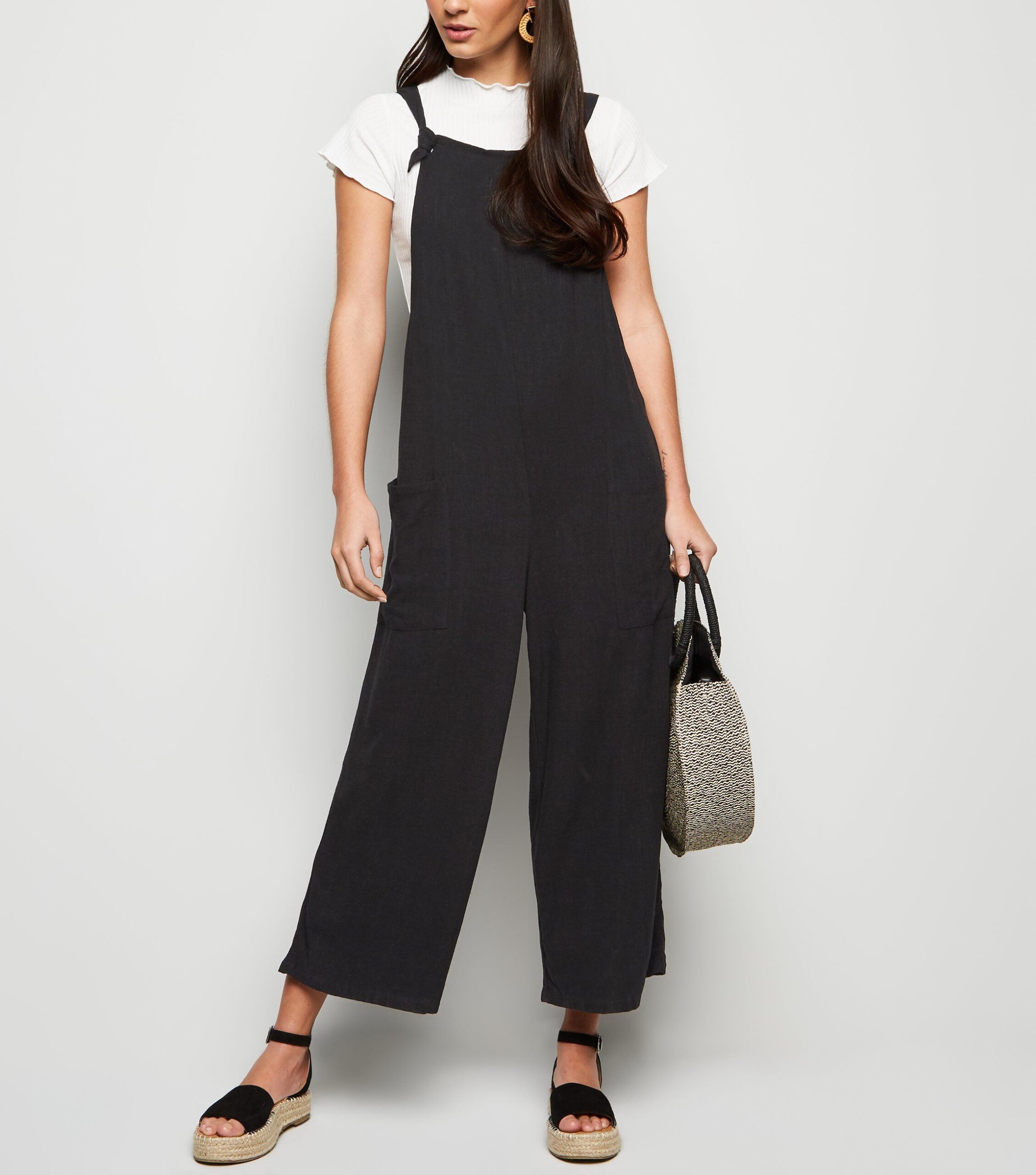 Linen Adjustable Overall Jumpsuit
