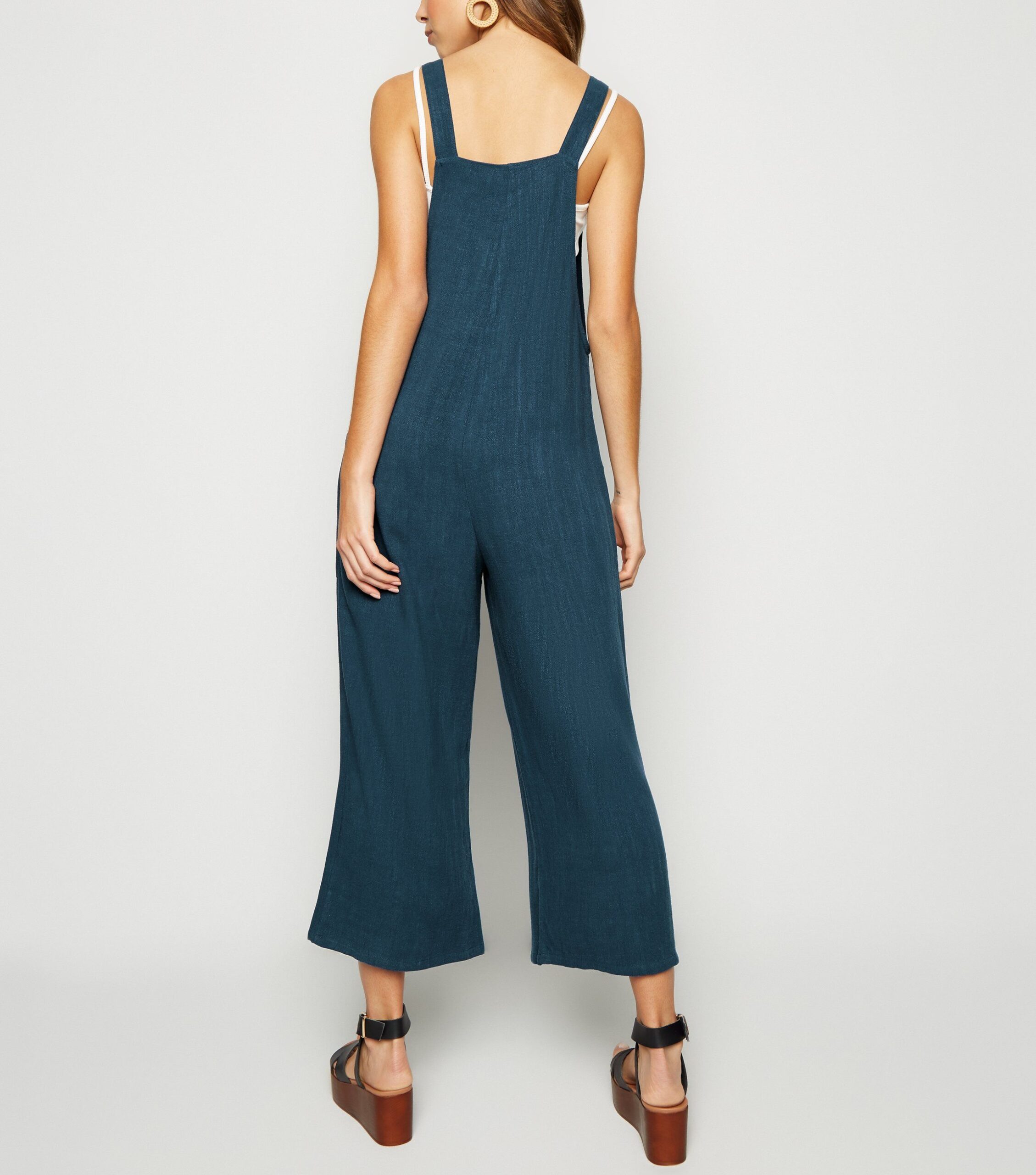 Linen Adjustable Overall Jumpsuit