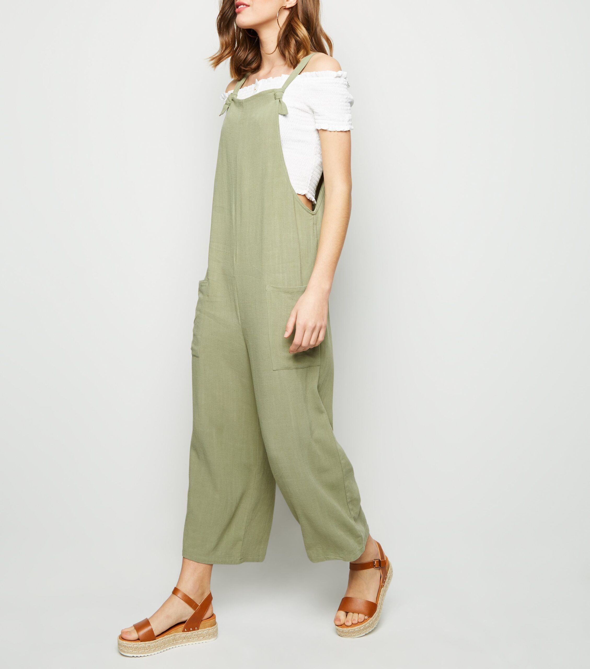 Linen Adjustable Overall Jumpsuit