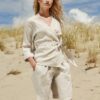 Linen Dolman Sleeve Wrap Top Made in South Africa