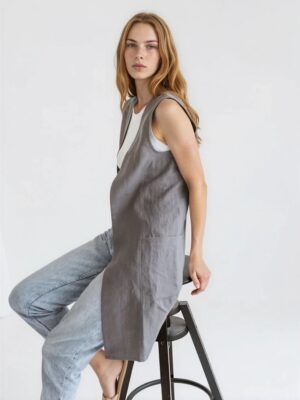 The Studio Linen Layer With Pockets